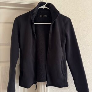 Aritzia Women's Black Golden Regulate Zip Up XS